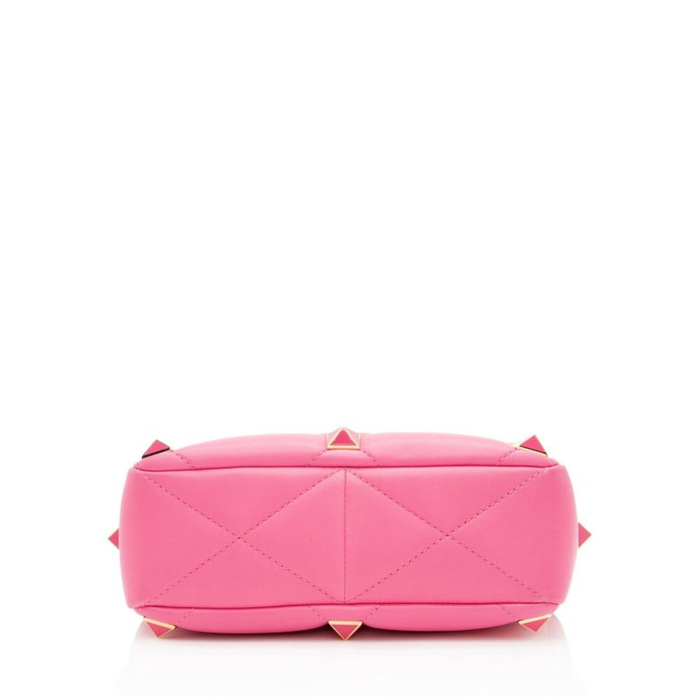Valentino Calfskin Roman Stud Medium Shoulder Bag - Picture 4 of 12